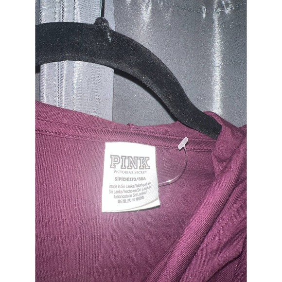 Pink Victoria’s secret Long Sleeve Hoodie Tshirt Size Small - Picture 2 of 3